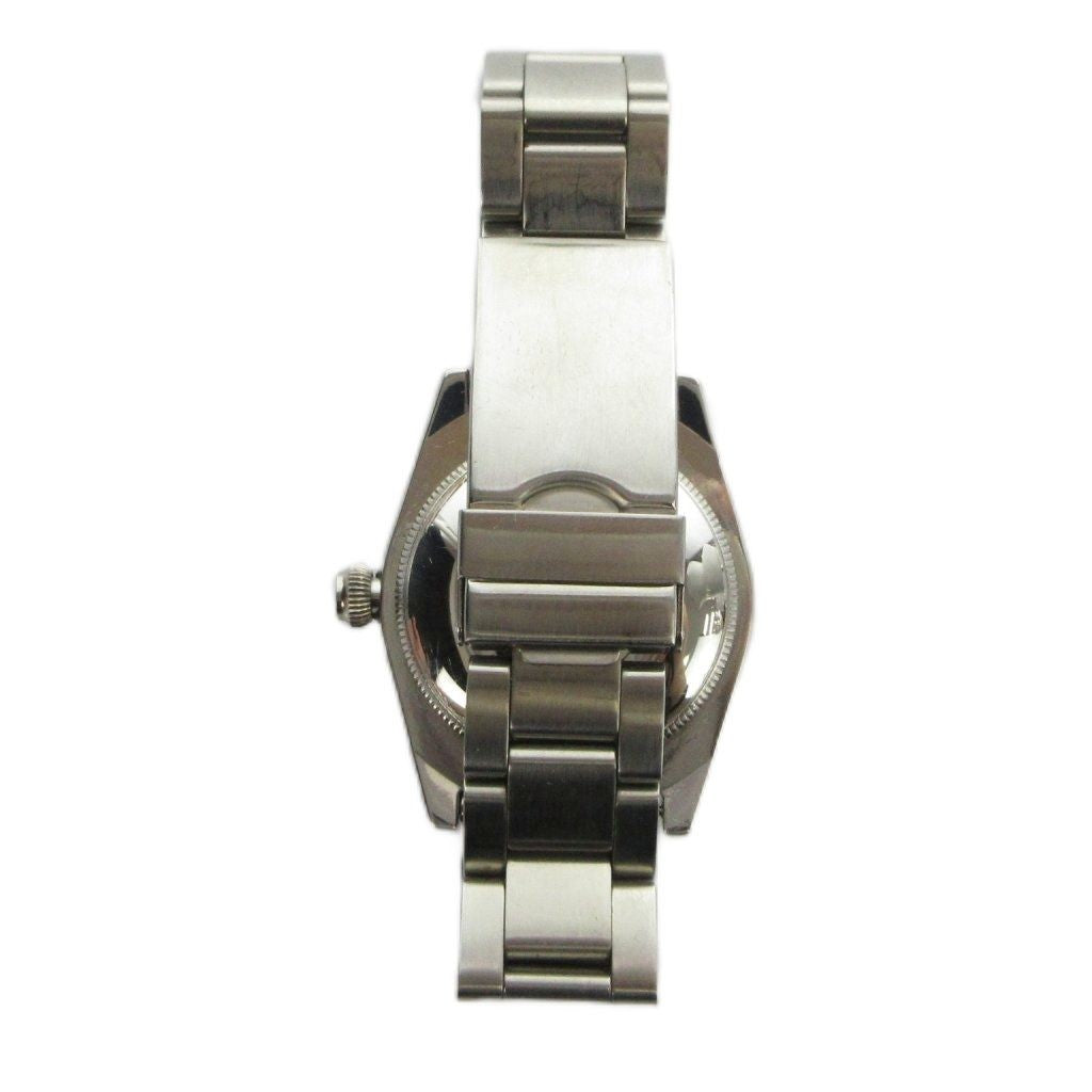Zeno Watch Basel Automatic Black Dial Silver SS Watch 30 mm 1.18" Band 1.5 cm