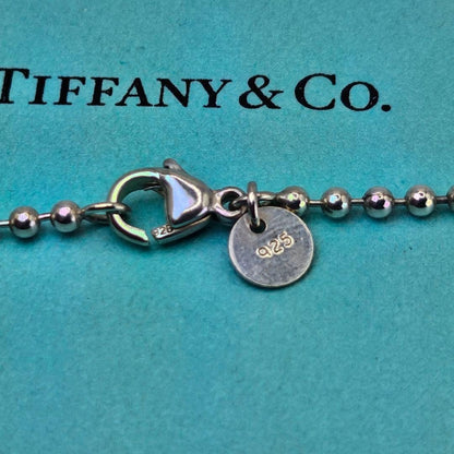 Old Tiffany & Co Sterling Silver 925 Long Ball Chain Necklace 86cm 33.8in 2.4mm