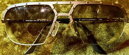 Authentic CAZAL 9028 Aviator Sunglasses Gold Studded Made in Germany
