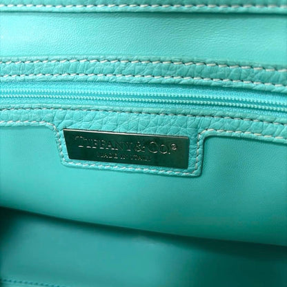 Tiffany & Co Manhattan Satchel Tiffany Blue Calf Leather Handbag Silver Hardware