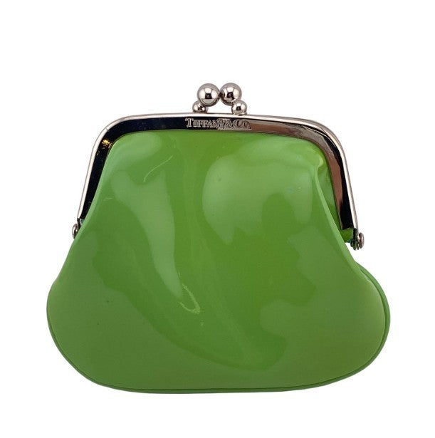 Tiffany & Co Light Green Mini Compact Wallet Clasp-top Coin Purse