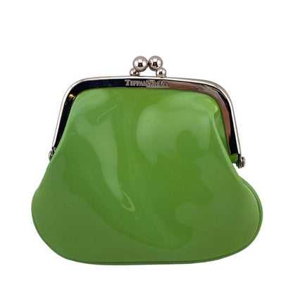 Tiffany & Co Light Green Mini Compact Wallet Clasp-top Coin Purse