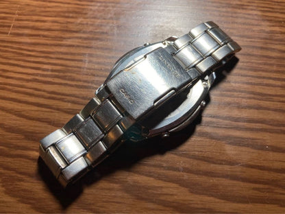 CASIO LINEAGE LCW-M100 Tough Solar Radio Wave Mens Watch Silver Steel 38mm
