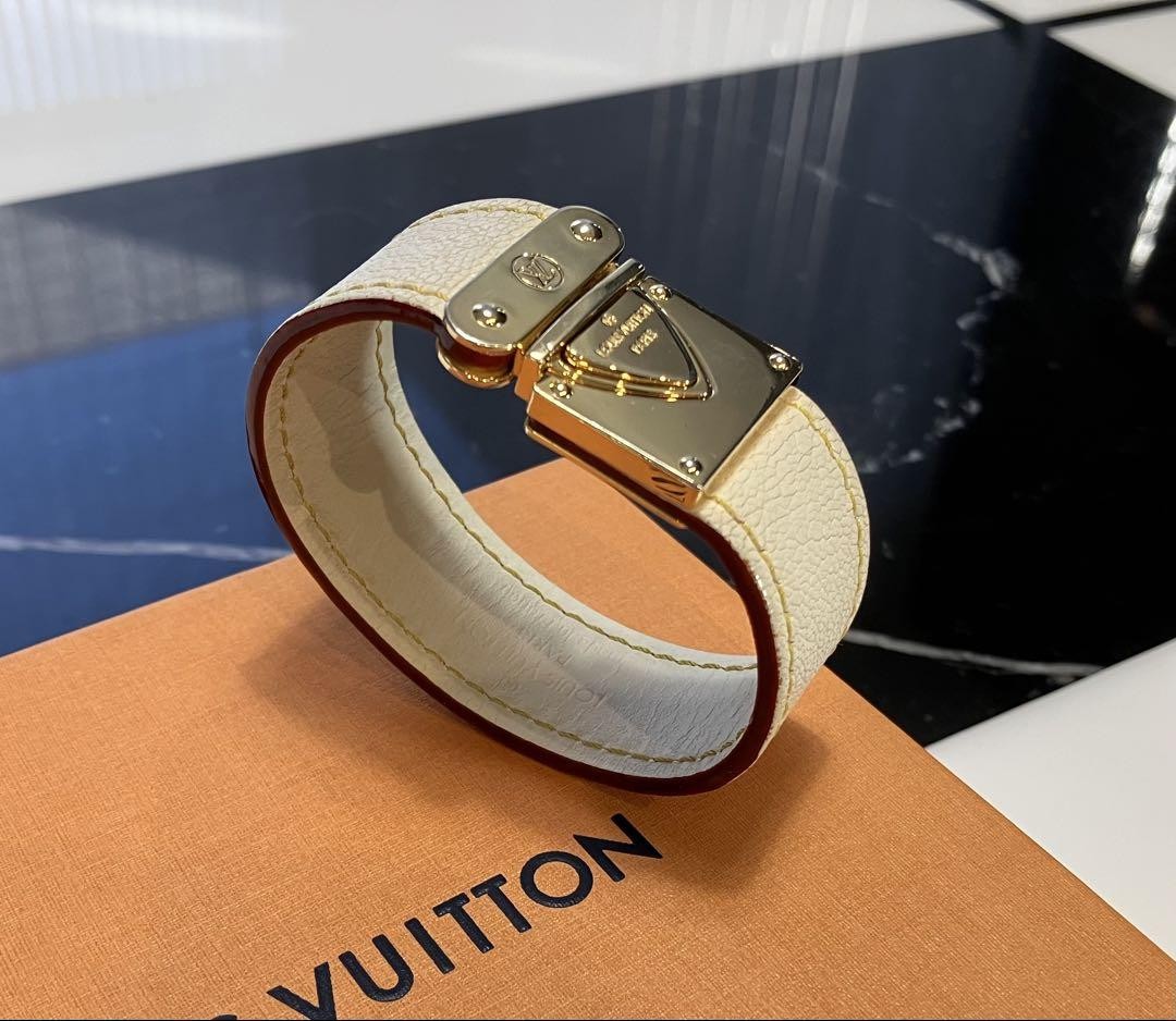 Auth Louis Vuitton Suhaliline M91886 Bracelet Brassle Koara White Used Size S