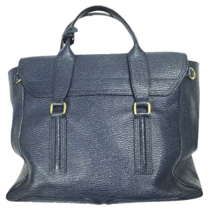 Phillip Lim Auth Pashli Medium Satchel Navy Leather 2Way Shoulder Bag 32 cm Used