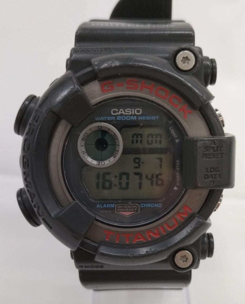 CASIO G-SHOCK Frogman DW-8200 Titanium Mens Digital Watch Black 200M Diver JDM