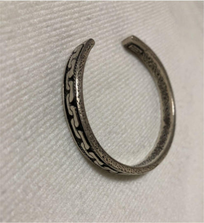 KONSTANTINO Sterling Silver Bangle Bracelet Length 15.7cm 6.1" Used From Japan