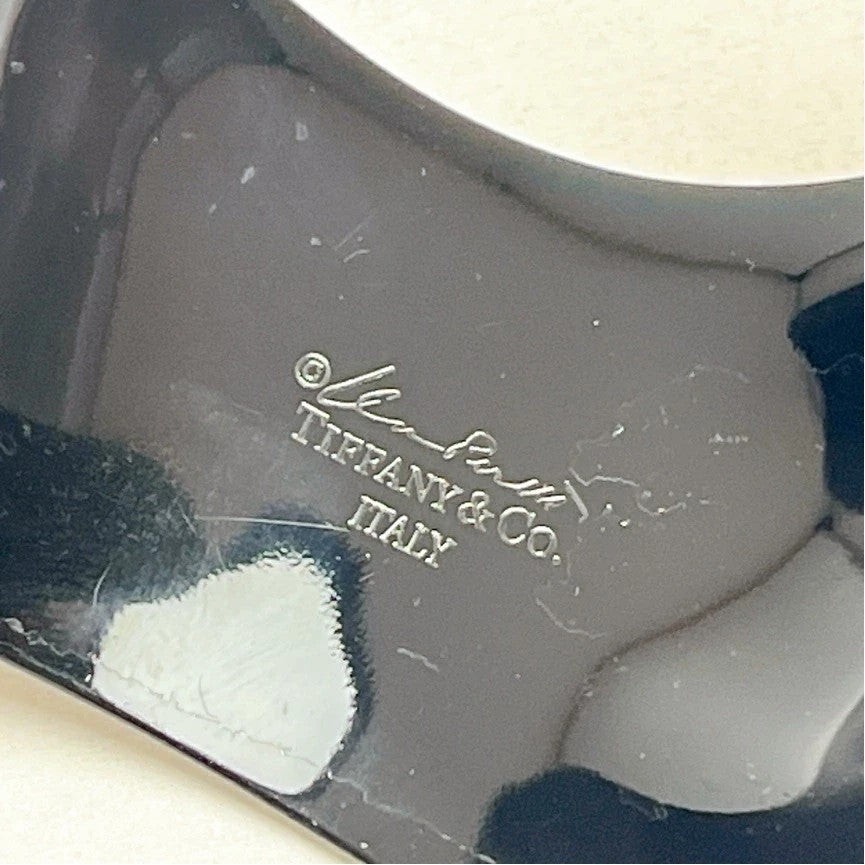 Authentic Tiffany & Co Ruthenium Bone Cuff Bracelet Size S Elsa Peretti