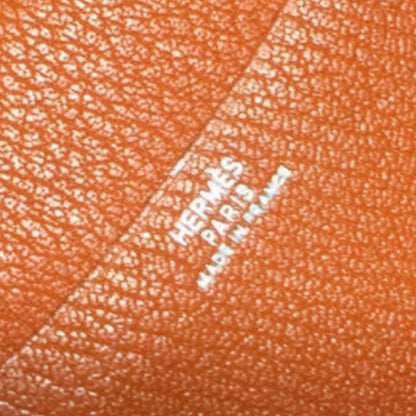 HERMES Agenda Notebook Cover Bicolor Purple Orange Leather Made in France Used