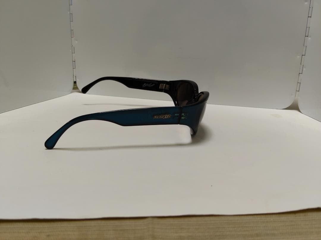 Arnette HooDoo Sunglasses Blue Black Lens Greg Arnet Signature 90s Y2K Vtg Used