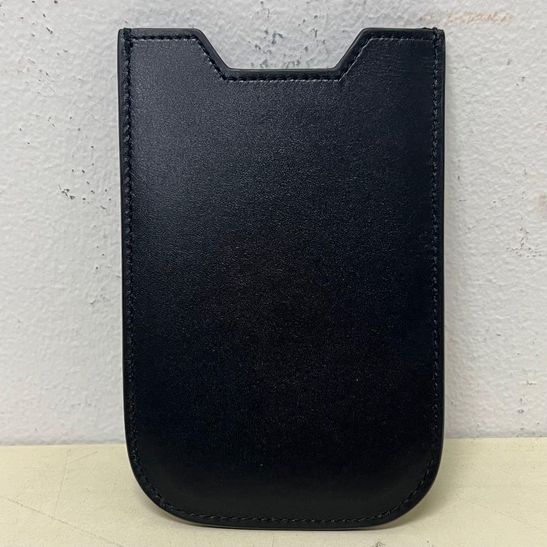 Rare Saint Laurent Studded Black Leather Card Case Hedi Slimane era