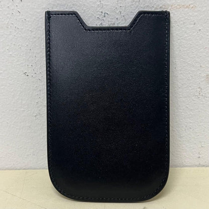 Rare Saint Laurent Studded Black Leather Card Case Hedi Slimane era