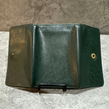 Louis Vuitton Authentic Taiga Leather Multicles Key Case Dark Green Used