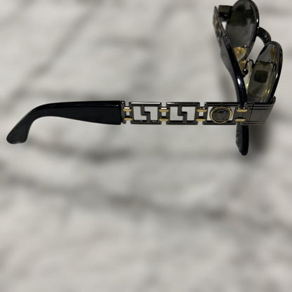Gianni Versace Authentic VTG S43 91M Sunglasses Medusa Greca Italy Made Used