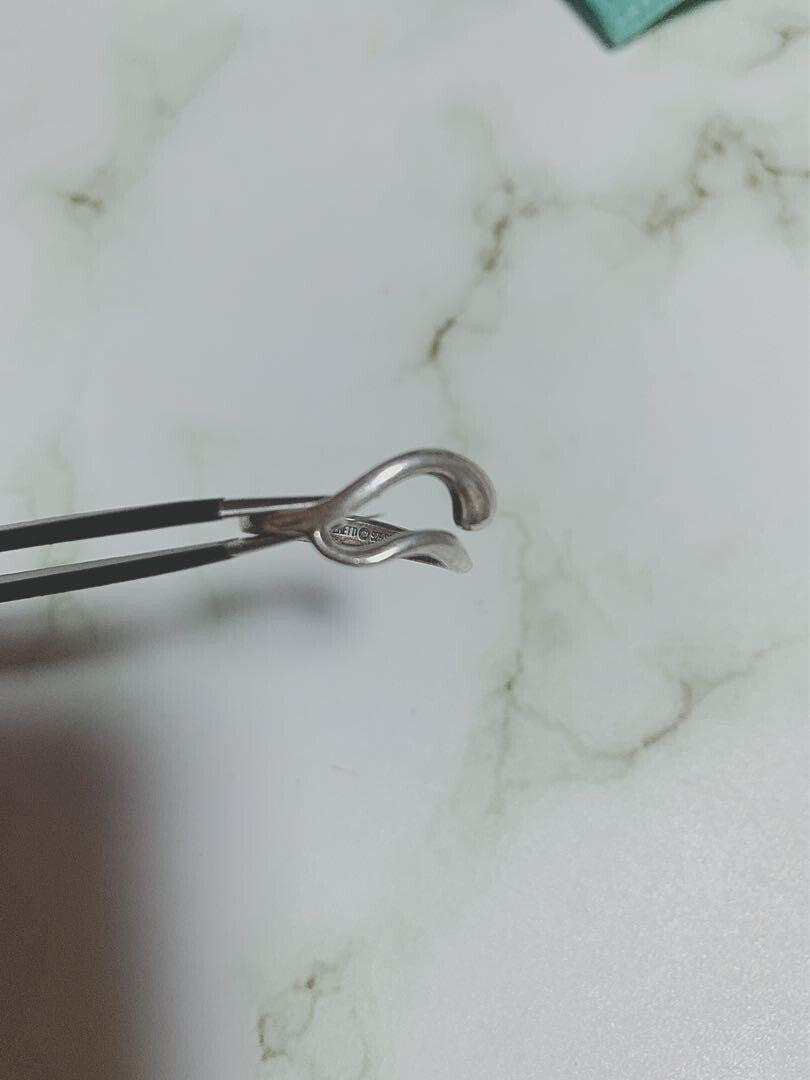 Tiffany & Co. Elsa Peretti Sterling Silver 925 Teardrop Ring Size  47 US 4