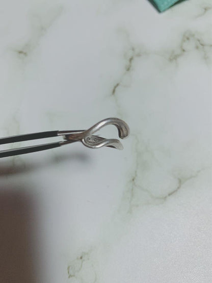 Tiffany & Co. Elsa Peretti Sterling Silver 925 Teardrop Ring Size  47 US 4