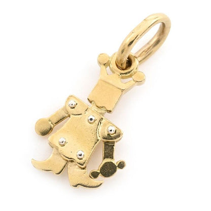 Pomellato Yellow Gold 18K Pierrot King Clown Charm Pendant Top