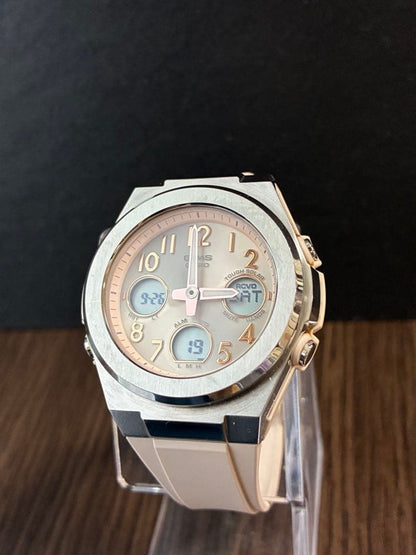 CASIO BABY-G G-MS MSG-W610FE-4AJF Tough Solar Womens Watch Silver Beige Dial