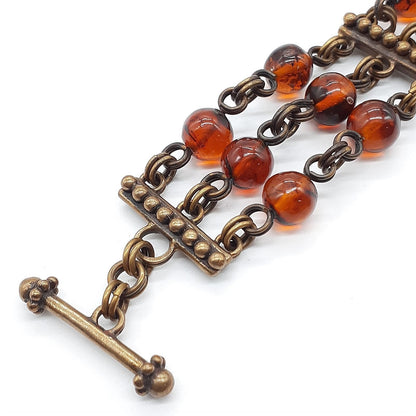 Stephen Dweck Amber Bracelet Bronze L 8.5" Used Japan