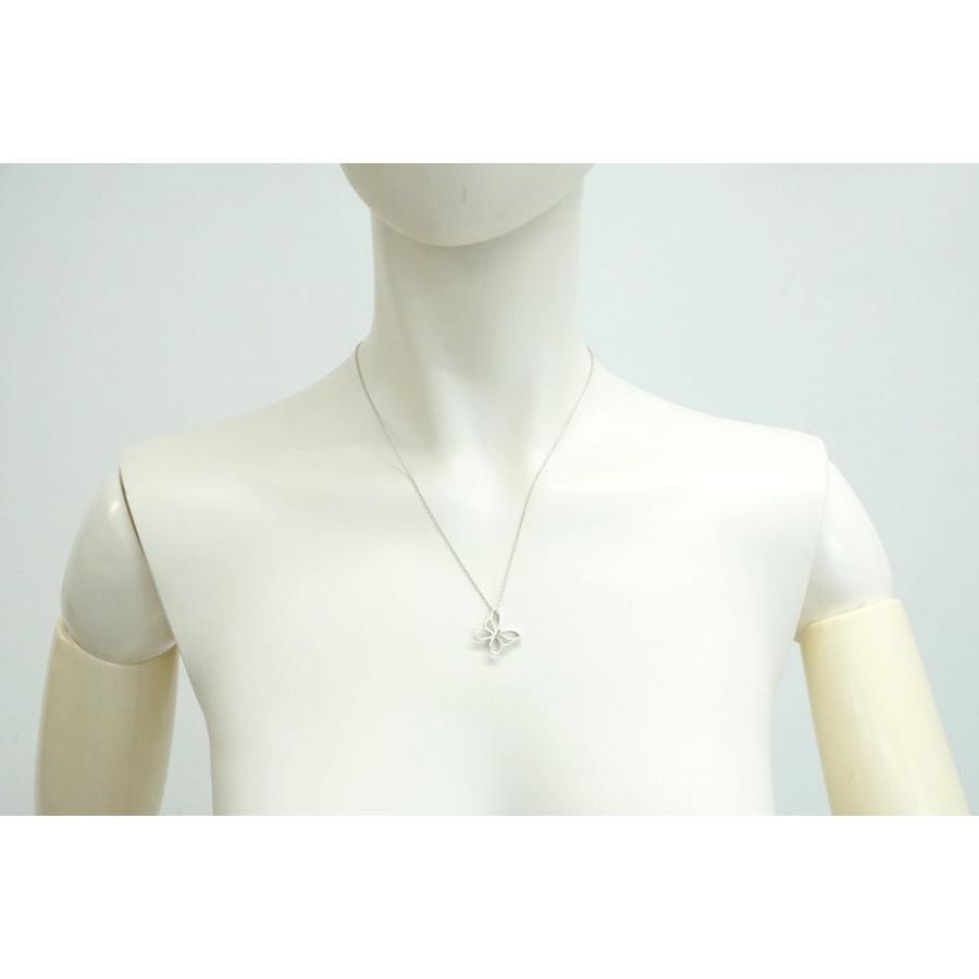 Tiffany & Co Sterling Silver 925 Butterfly Papillon Pendant Necklace L46cm 18.1"