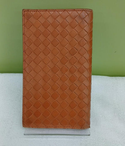 BOTTEGA VENETA Intrecciato Notebook Cover Case Brown Woven Leather Made in Italy