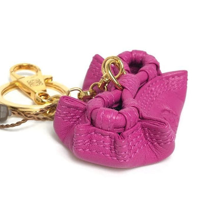 Authentic Loewe Anagram Nappa Aire Keychain Bag Charm Leather Pink Near Mint