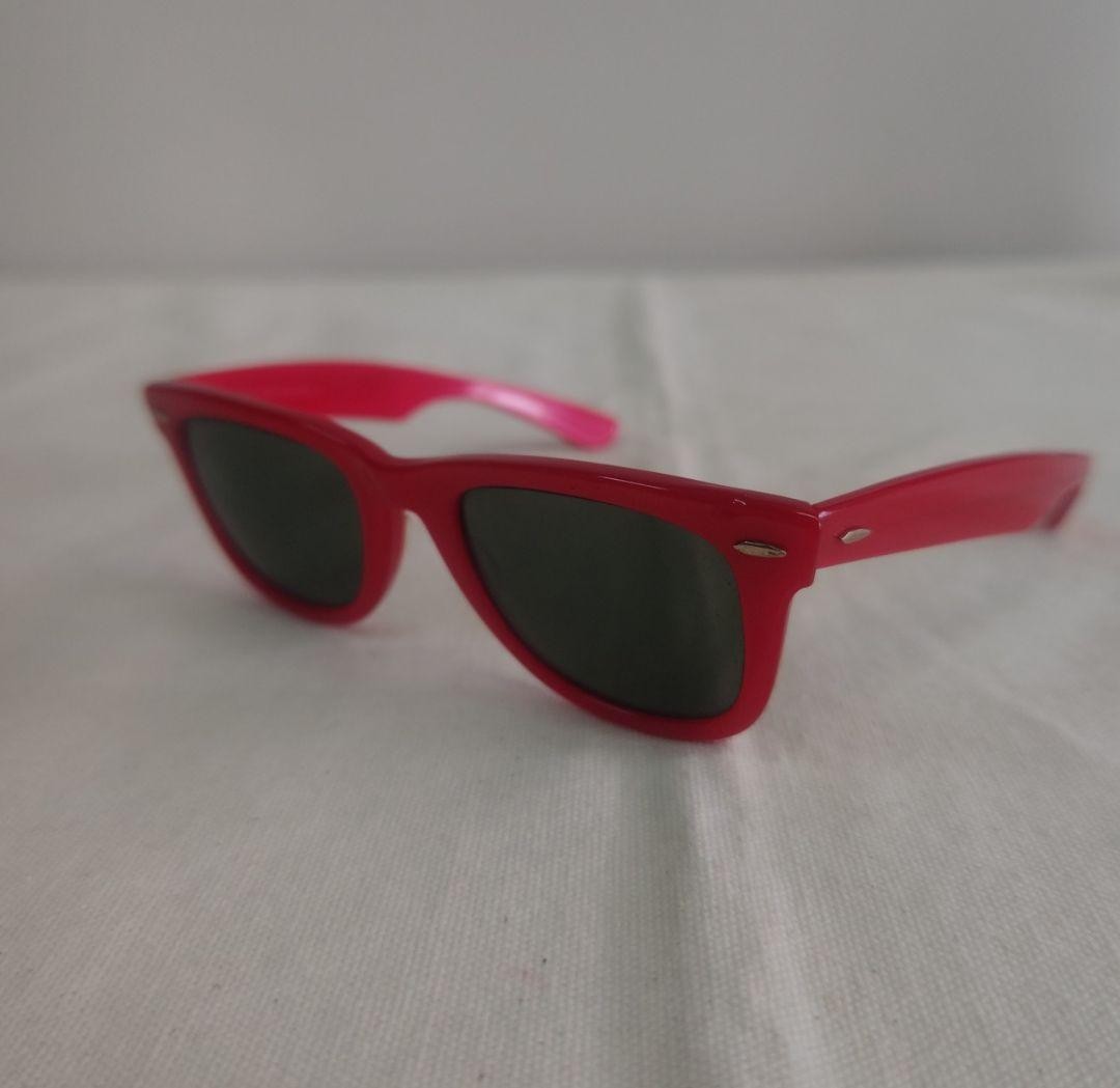 Ray-Ban Bausch Lomb Red 5022 Vintage 80s Sunglasses Classic Retro Eyewear Rare