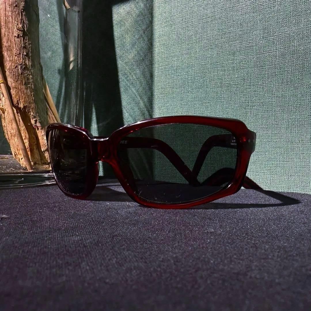 SPY Optic Vintage 90s Red Oval Sport Sunglasses Made in Italy Y2K Cyber Used