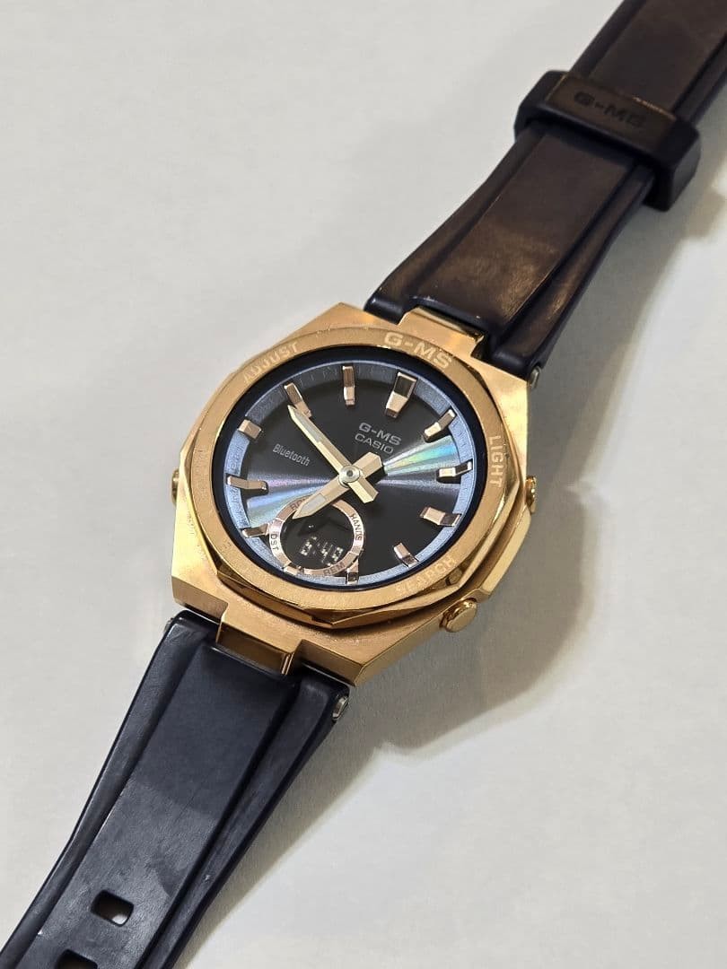CASIO BABY-G MSG-B100G-2AJF G-MS Tough Solar Watch Gold Black Resin 37.2mm