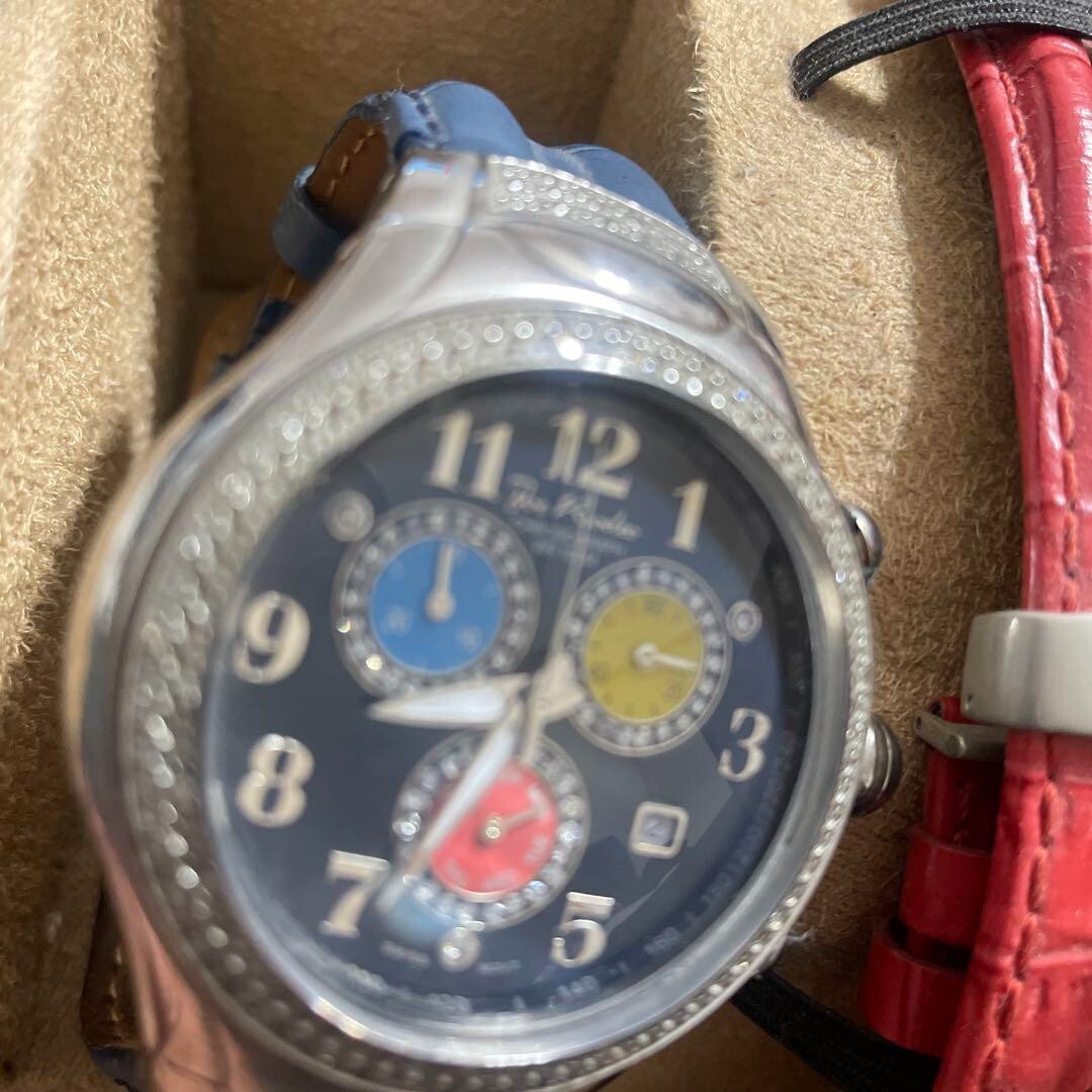 Joe Rodeo Chronograph Diamond Quartz Analog Watch Replacement Belt From Japan
