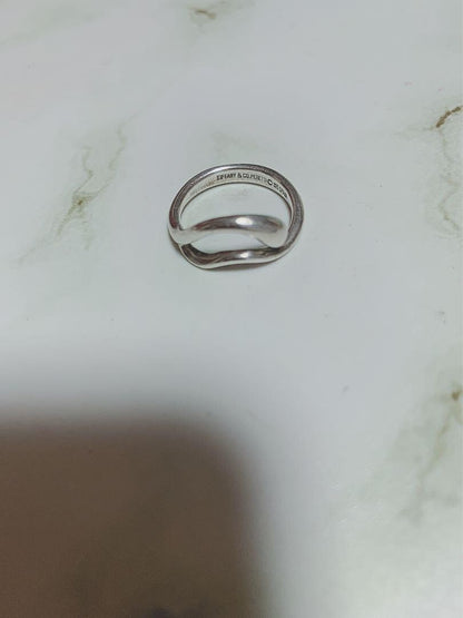 Tiffany & Co. Elsa Peretti Sterling Silver 925 Teardrop Ring Size  47 US 4