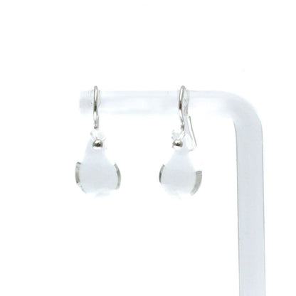 Tiffany&Co. Auth Teardrop Crystal Drop Earrings 18K WG 16.30x10 mm 0.64x0.39"