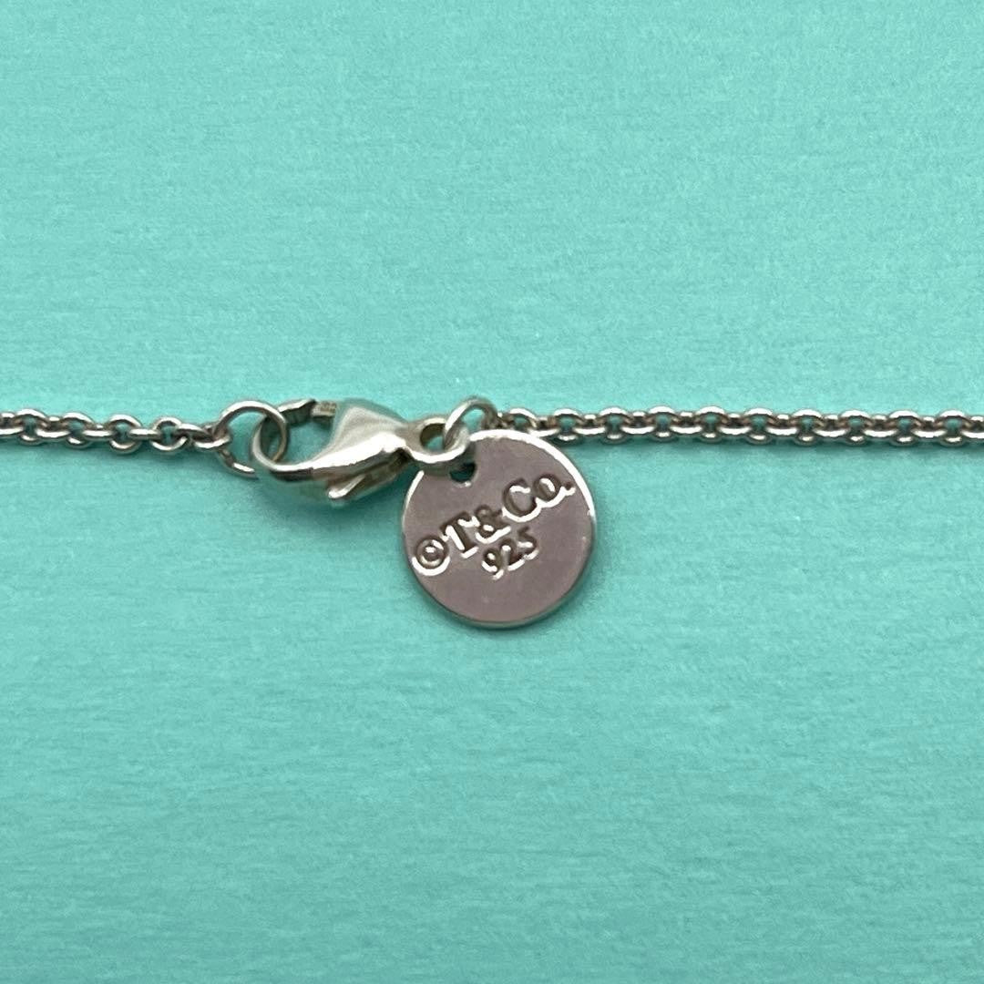 Tiffany & Co Silver 925 6P Pearl Station Necklace L 40cm 15.7in Rare