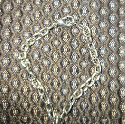 Cartier Authentic 2C Logo Charm Pendant Stainless Steel Silver 4cm 1.6" Keychain