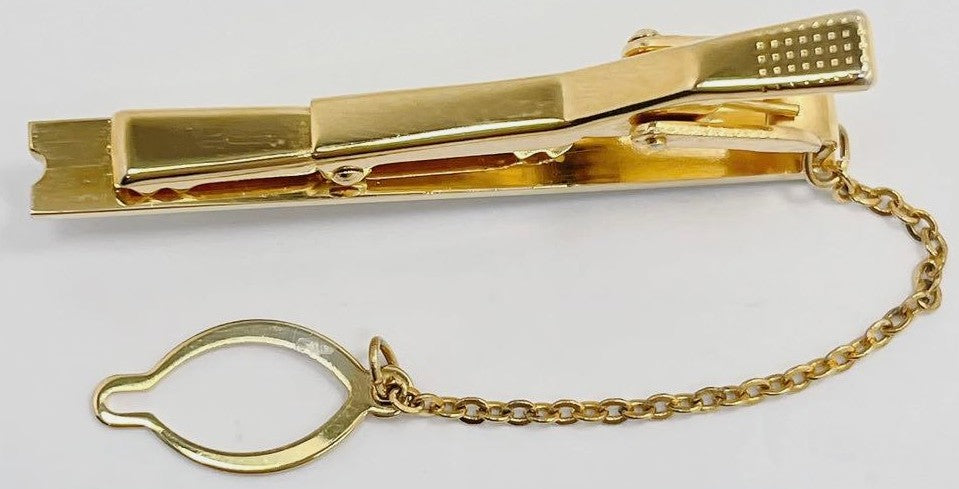 Mikimoto Pearl Island Tie Bar Clip & Cufflinks Set Silver Gold Tone Akoya Japan