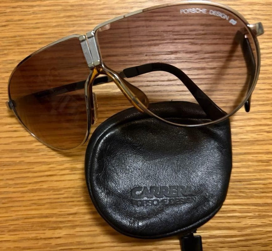 Carrera Porsche Design 5622 Sunglasses Vintage Aviator Silver Metal Frame Case