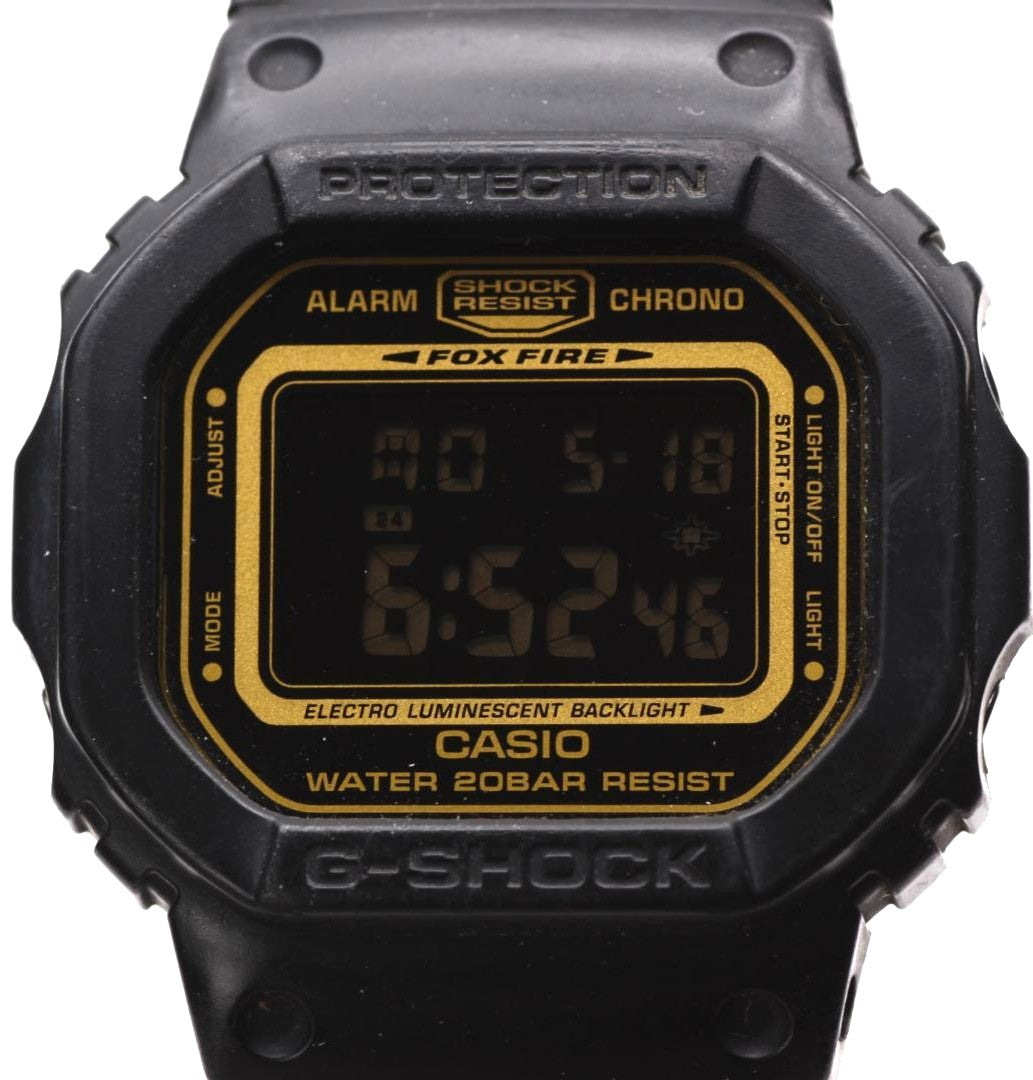 CASIO G-SHOCK DW-5600VT American Rag Cie Collab Digital Watch Black Gold 42mm