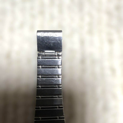 CASIO Data Bank DBC-1500 Calculator Watch Silver Stainless Steel Thailand Rare