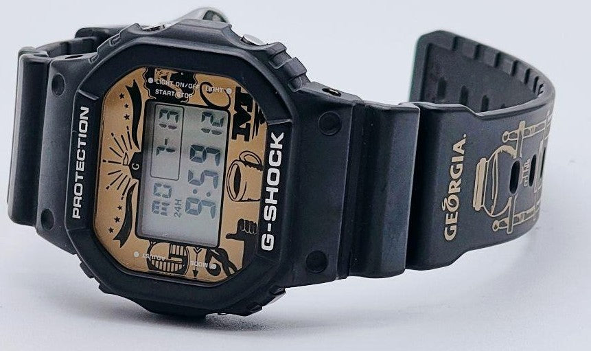 CASIO G-SHOCK DW-5600VT Georgia Japan Craftsman Limited Collab Watch Black Gold