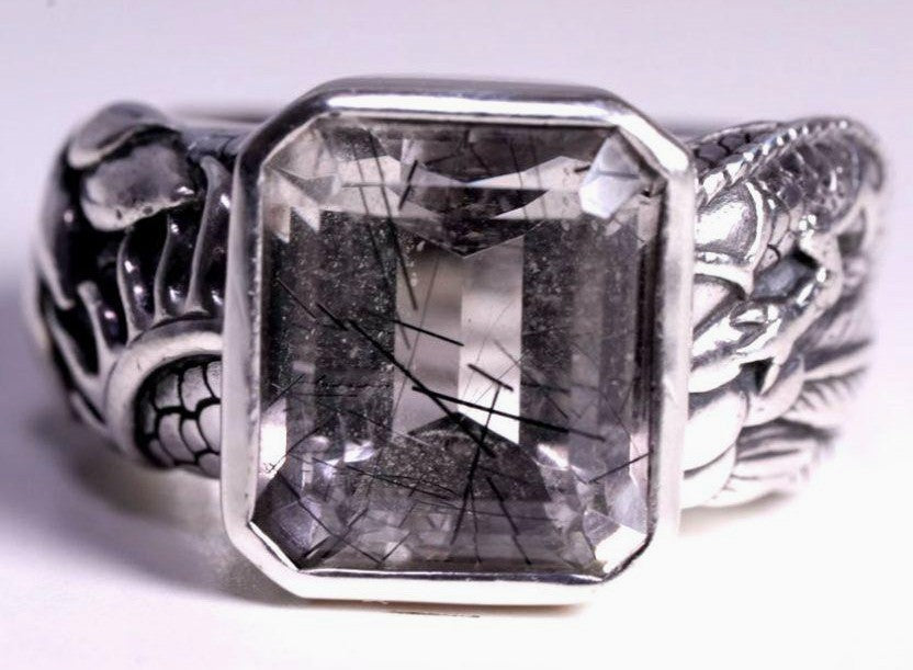 Bloody Mary Universe Ring Black Rutile Quartz Silver 925 US6.5-7 EUR53 Used