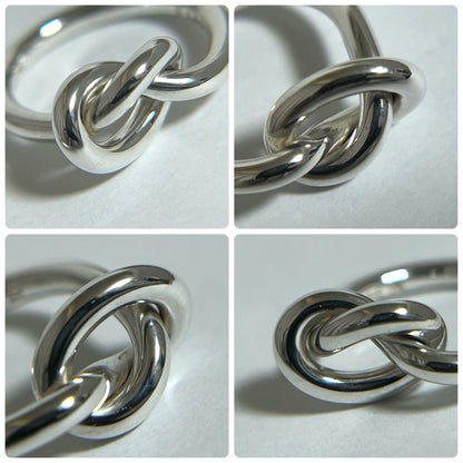 Georg Jensen Infinity Knot Ring 925 Sterling Silver US4 EUR47 Authentic Denmark