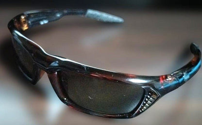 NEOSCOOP Wrap-Around Sunglasses Brown Frame Sporty Lightweight Fit Made in Italy