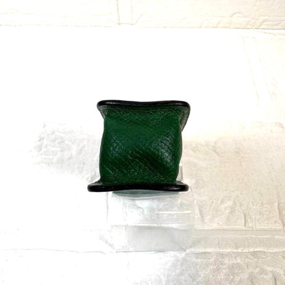 Hermes Authentic Gum Lipstick Multi Leather Green Gold Hardware 9x3x2.5 cm Used