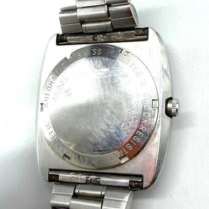 Zodiac Astrographic SST Automatic Watch Blue Dial Square Case Vintage Swiss Made