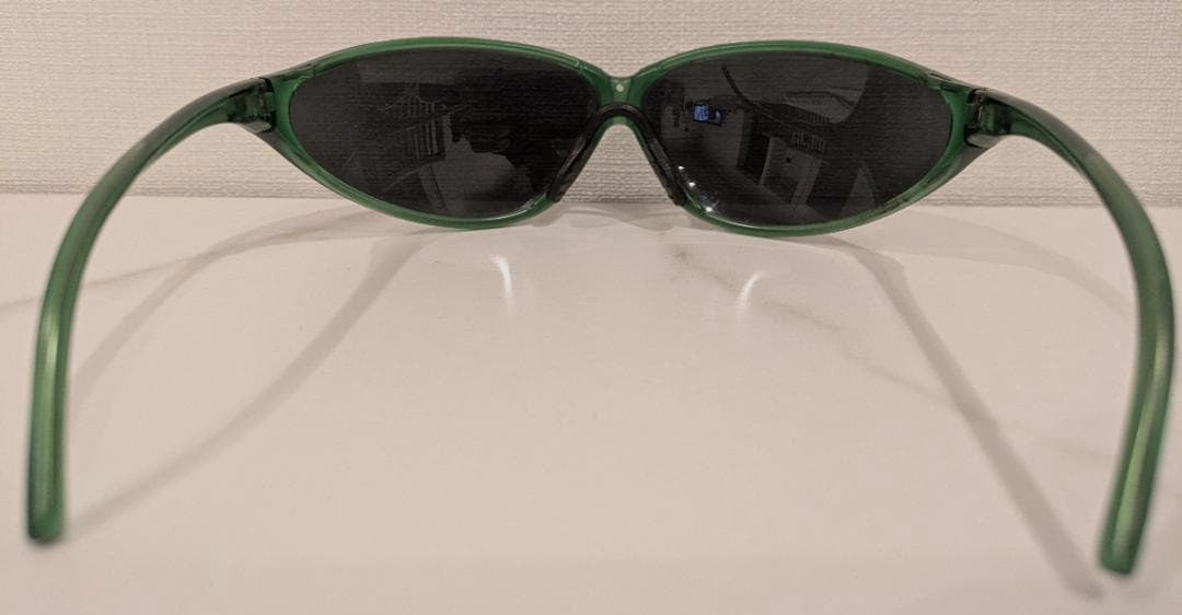 ARNETTE Threat Vintage 90s Sunglasses Green Frame Gray Lens Extra Yellow Lens