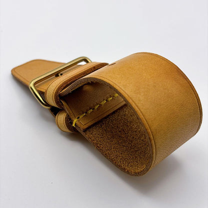 Authentic Louis Vuitton Vachetta Leather Short Strap Attachment Gold Hardware
