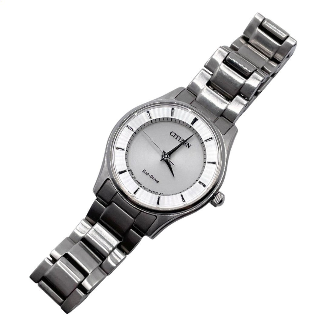 CITIZEN Eco-Drive EM0400-51A Womens Watch Silver Dial Stainless Steel 28mm