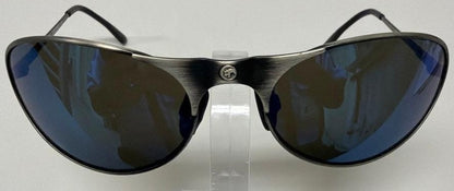GARGOYLES Helios Sunglasses Gunmetal Metal Frame Mirror Lens Mens Italy Used