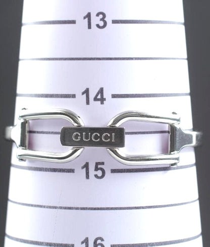 GUCCI 1500L Bangle Watch Black Dial Rectangle Stainless Steel Quartz Swiss Made