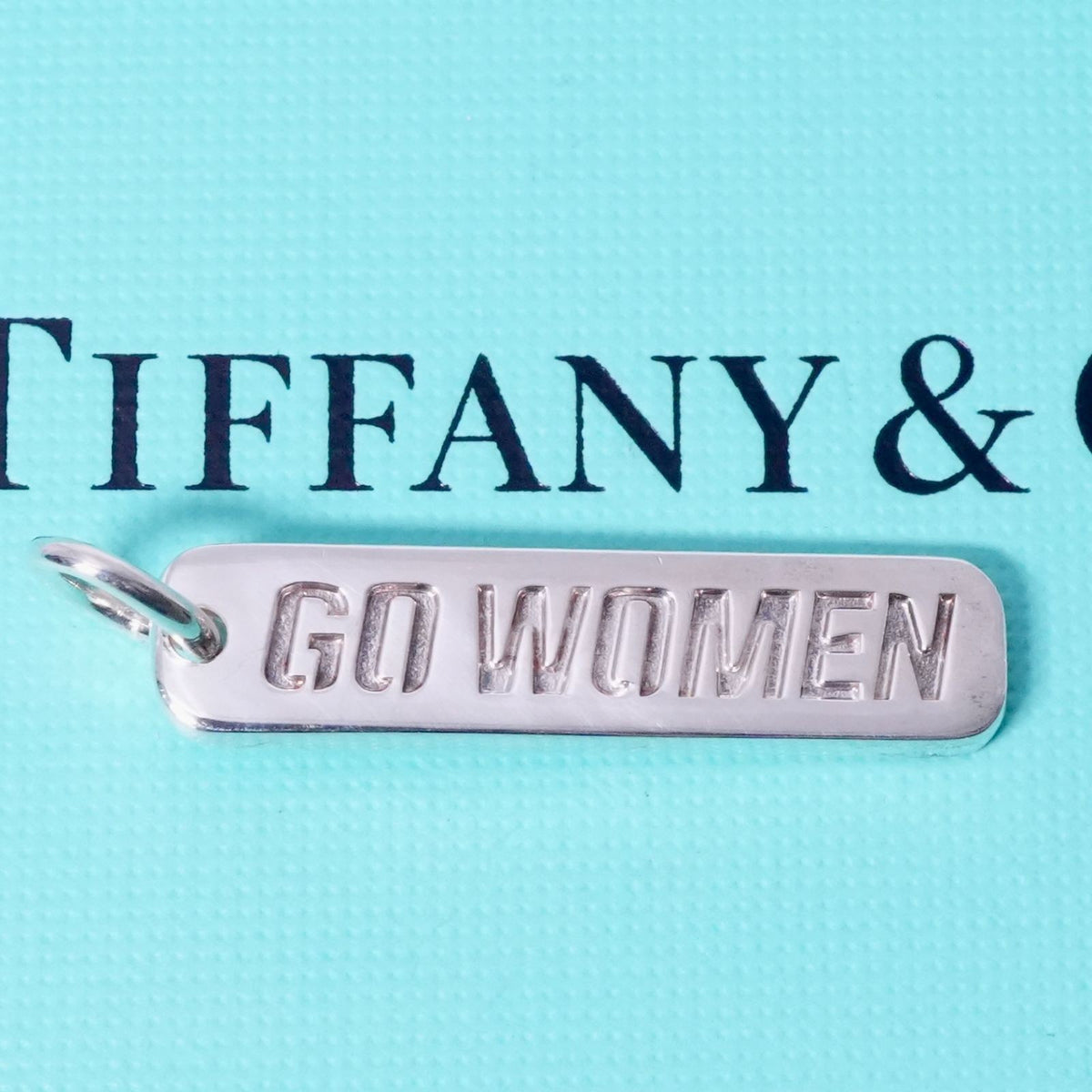 Tiffany & Co Silver 925 GO WOMEN 2012 Marathon Limited Charm Necklace Top